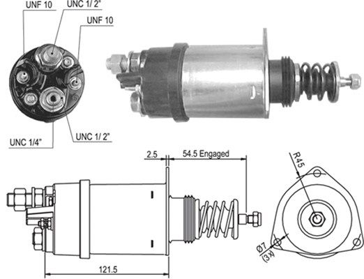 MAGNETI MARELLI Тяговое реле, стартер 940113050004